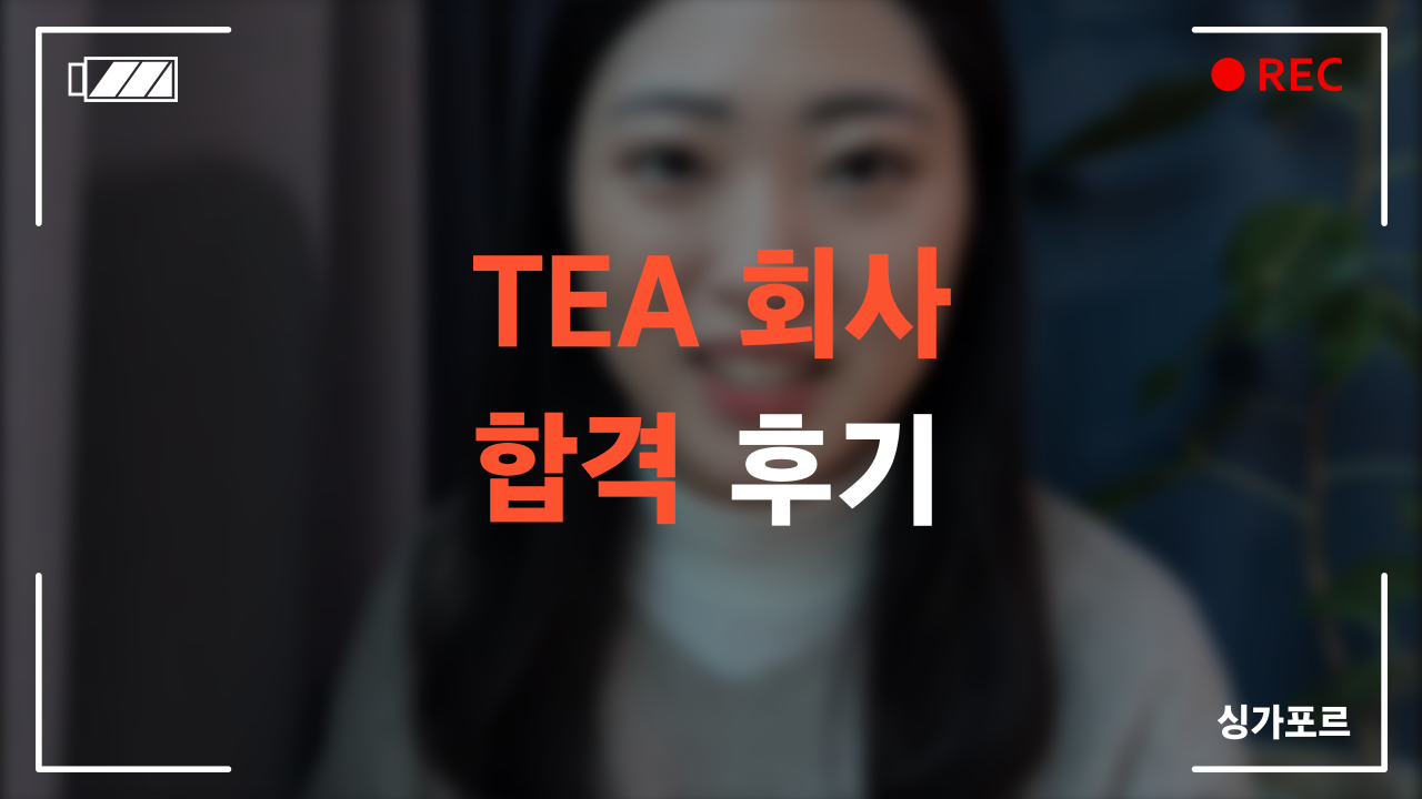 TEA 회사 합격 후기