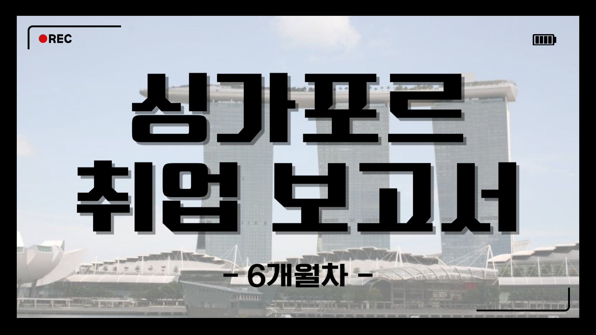 [싱가포르] 취업 보고서 6개월차 (25/06/23~25/06/29)